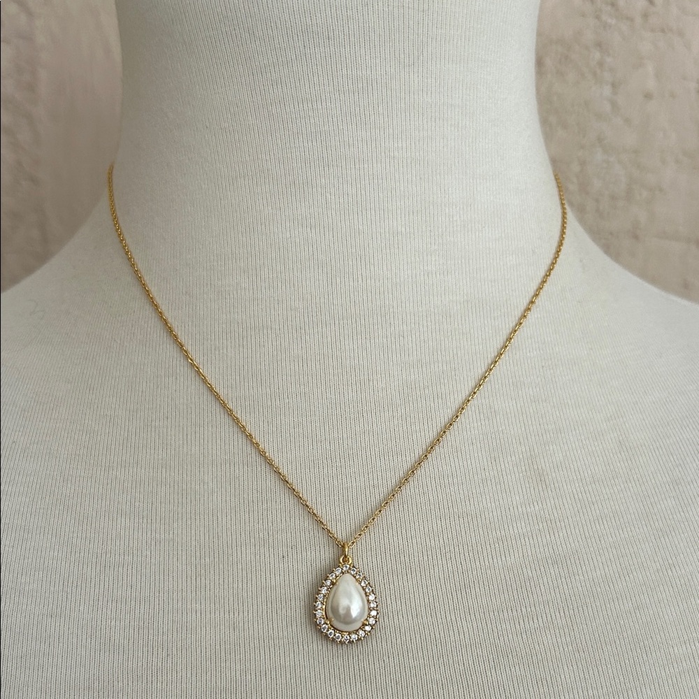 Kate Spade Pave Pearl Necklace